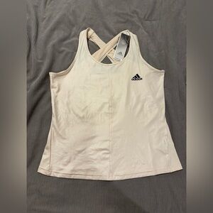 NWT Adidas Aeroready Women's Off-White Tank
